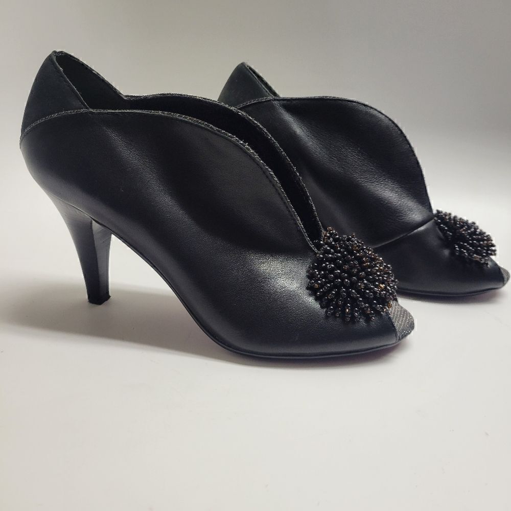 Poetic License Beaded Slit Front Heels - Picture 7 of 12